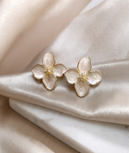 Blossom Petal Stud Earrings