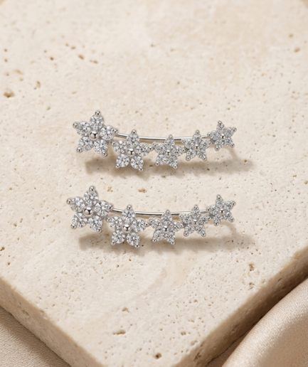 Blossom Trail Crawler Earrings