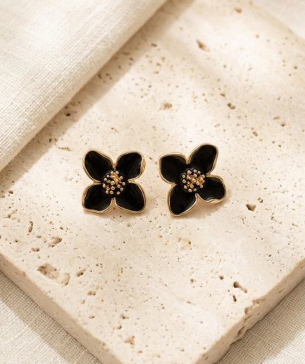Midnight Bloom Studs