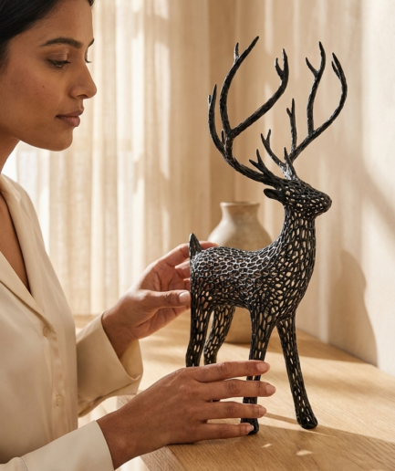 Voronoi Deer Statue
