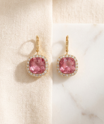 Rose Crystal Halo Drops